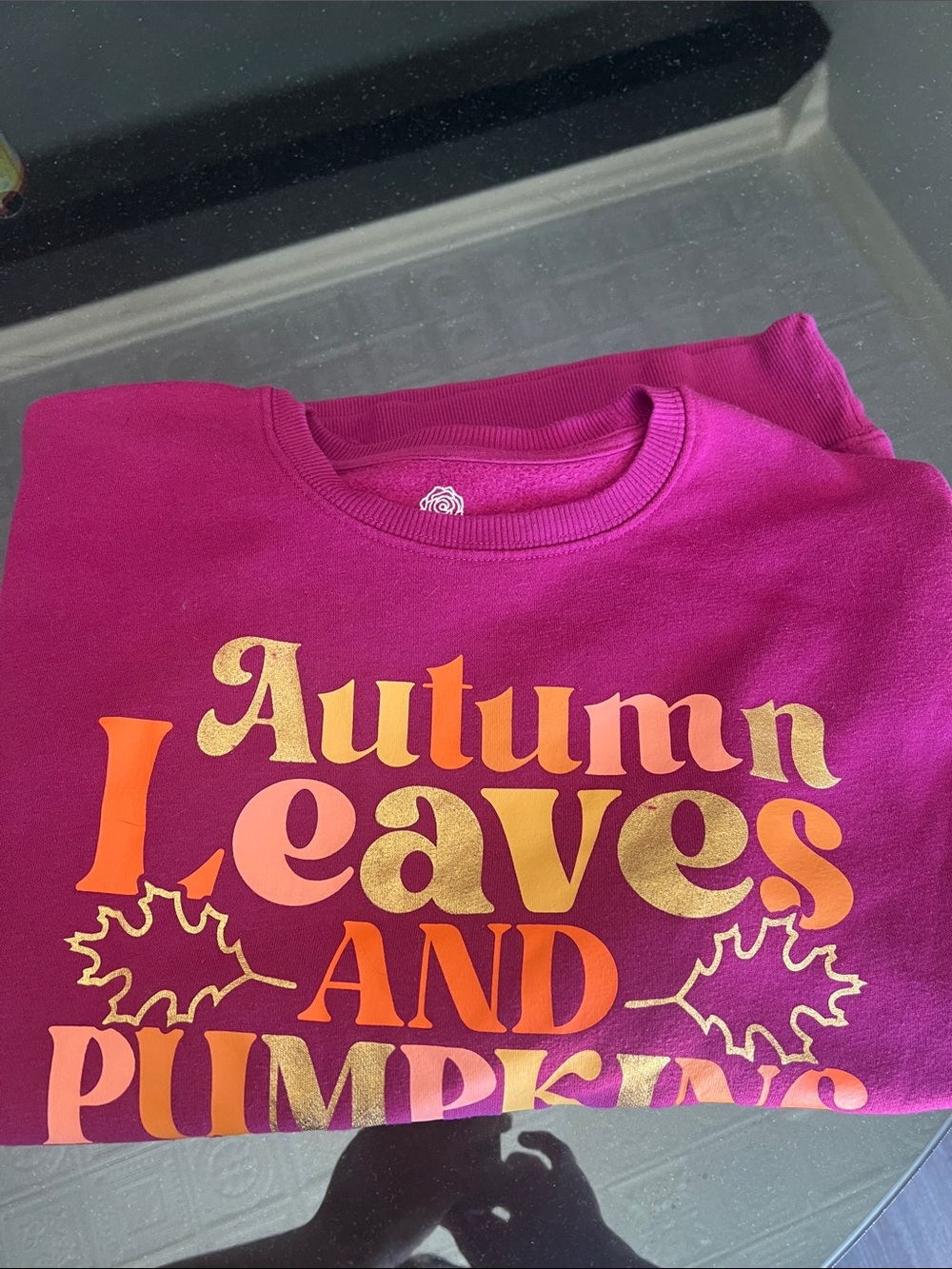 PositiviTees Magenta Crewneck Sweatshirt